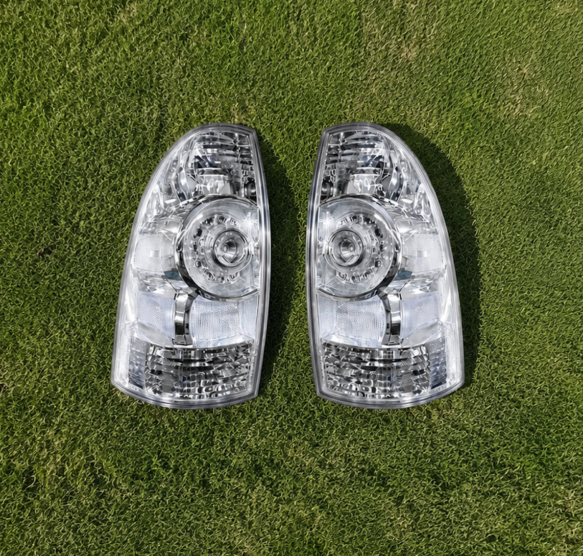 PRE-ORDER 2005–2015 Toyota Tacoma Clear Tail Lights (2nd Gen)